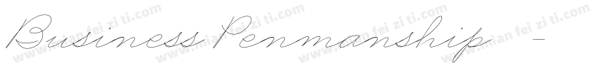 Business Penmanship 草书字体转换